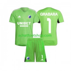 Maillot FC Copenhague GRABARA 1 Gardien 4ème Tenue pour Enfant 2023-2024 Manche Courte
