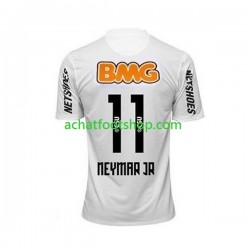 Maillot Santos FC Neymar JR 11 - Rétro Domicile Tenue pour Homme 2011 2012 Manche Courte
