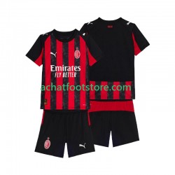 Maillot AC Milan Domicile Tenue pour Enfant 2025-2026 Manche Courte Maillot AC Milan Domicile Tenue pour Enfant 2025-2026 Manche Courte