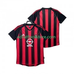 Maillot AC Milan Rétro Domicile Tenue pour Homme 2010 2008 Manche Courte