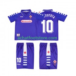 Maillot Fiorentina RUICOSTA 10 Rétro Domicile Tenue pour Enfant 1988 2002 Manche Courte