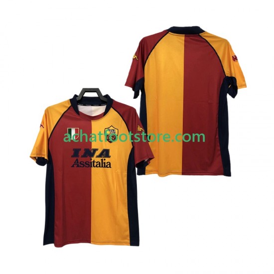 Maillot AS Rome - Rétro Domicile Tenue pour Homme 2022 2011 Manche Courte