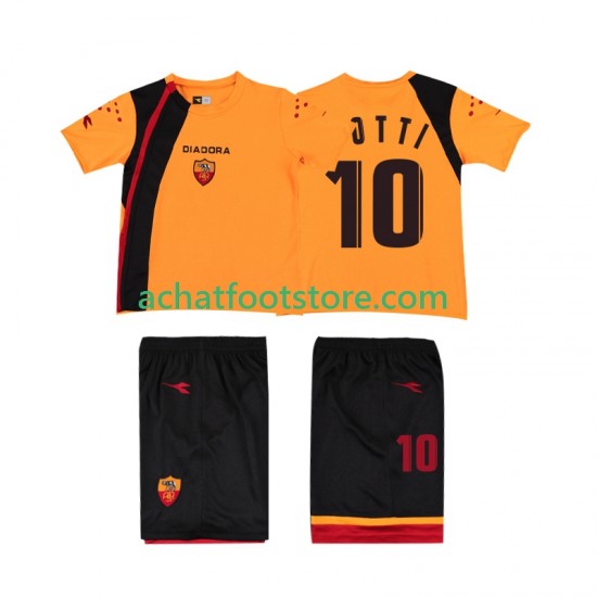 Maillot AS Rome TOTTI 10 Rétro Domicile Tenue pour Enfant 2005-2006 Manche Courte