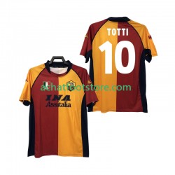 Maillot AS Rome Totti 10 - Rétro Domicile Tenue pour Homme 2022 2011 Manche Courte