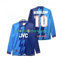 Maillot Arsenal Bergkamp 10 Rétro Extérieur Tenue pour Homme 1995 1996 Manche Longue