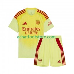 Maillot Arsenal Gardien Domicile Tenue pour Enfant 2025-2026 Manche Courte
