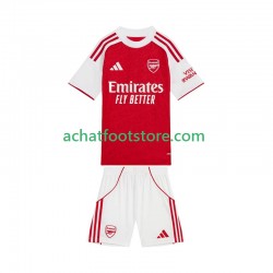 Maillot Arsenal Domicile Tenue pour Enfant 2025-2026 Manche Courte