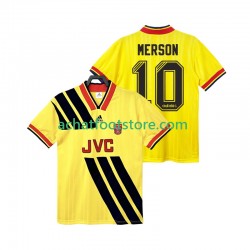 Maillot Arsenal MERSON 10 Rétro Extérieur Tenue pour Homme 1993 1994 Manche Courte