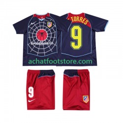 Maillot Atlético Madrid F TORRES 9 Rétro Extérieur Tenue pour Enfant 1999 1998 Manche Courte