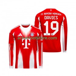 Maillot Bayern Munich Alphonso Davies 19 Domicile Tenue pour Homme 2025-2026 Manche Longue