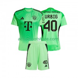 Maillot Bayern Munich Jonas Urbig 40 Gardien Domicile Tenue pour Enfant 2025-2026 Manche Courte
