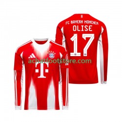 Maillot Bayern Munich Michael Olise 17 Domicile Tenue pour Homme 2025-2026 Manche Longue