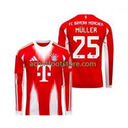 Maillot Bayern Munich Thomas Muller 25 Domicile Tenue pour Homme 2025-2026 Manche Longue
