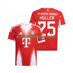 Maillot Bayern Munich Thomas Muller 25 Domicile Tenue pour Homme 2025-2026 Manche Courte