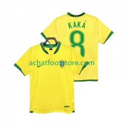 Maillot Brésil KAKA 8 Rétro Domicile Tenue pour Homme 2006 Manche Courte Maillot Brésil KAKA 8 Rétro Domicile Tenue pour Homme 2006 Manche Courte