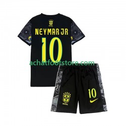 Brésil Neymar JR 10 Cheist the Redeemer Football Shirts Domicile Tenue pour Enfant 2024 Manche Courte