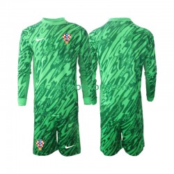 Maillot Croatie Gardien Extérieur Tenue pour Enfant 2024 Manche Longue Maillot Croatie Gardien Extérieur Tenue pour Enfant 2024 Manche Longue