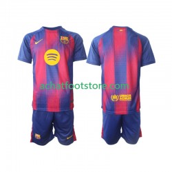 Maillot FC Barcelone Domicile Tenue pour Enfant 2025-2026 Manche Courte