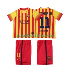 Maillot FC Barcelone Neymar JR 11 Rétro Extérieur Tenue pour Enfant 2013 2014 Manche Courte