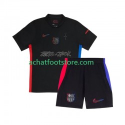 Maillot FC Barcelone TRAVIS SCOTT Extérieur Tenue pour Enfant 2024-2025 Manche Courte