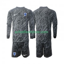 Maillot Finlande Gardien Domicile Tenue pour Enfant 2024 Manche Longue Maillot Finlande Gardien Domicile Tenue pour Enfant 2024 Manche Longue