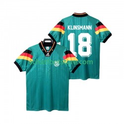 Maillot Allemagne KLINSMANN 18 Rétro Extérieur Tenue pour Homme 1992 Manche Courte Maillot Allemagne KLINSMANN 18 Rétro Extérieur Tenue pour Homme 1992 Manche Courte