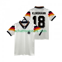 Maillot Allemagne KLINSMANN 18 Rétro Domicile Tenue pour Homme 1992 Manche Courte Maillot Allemagne KLINSMANN 18 Rétro Domicile Tenue pour Homme 1992 Manche Courte