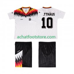 Maillot Allemagne MATTHAUS 10 Rétro Domicile Tenue pour Enfant 1994 Manche Courte Maillot Allemagne MATTHAUS 10 Rétro Domicile Tenue pour Enfant 1994 Manche Courte