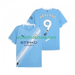 Maillot Manchester City Erling Haaland 9 Domicile Tenue pour Homme 2025-2026 Manche Courte