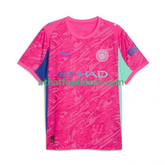 Maillot Manchester City Gardien Extérieur Tenue pour Homme 2025-2026 Manche Courte