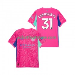 Maillot Manchester City Ederson Moraes 31 Gardien Extérieur Tenue pour Homme 2025-2026 Manche Courte