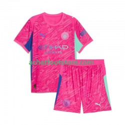 Maillot Manchester City Gardien Extérieur Tenue pour Enfant 2025-2026 Manche Courte