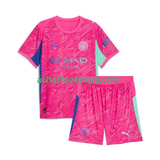 Maillot Manchester City Gardien Extérieur Tenue pour Enfant 2025-2026 Manche Courte