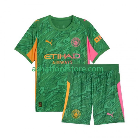 Maillot Manchester City Gardien Domicile Tenue pour Enfant 2025-2026 Manche Courte