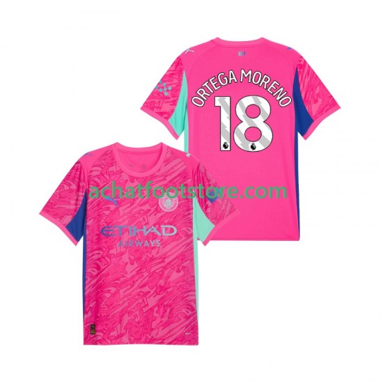 Maillot Manchester City ORTEGA MORENO 18 Gardien Extérieur Tenue pour Homme 2025-2026 Manche Courte