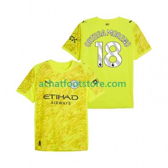 Maillot Manchester City ORTEGA MORENO 18 Gardien 3ème Tenue pour Homme 2025-2026 Manche Courte