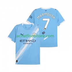 Maillot Manchester City Omar Marmoush 7 Domicile Tenue pour Homme 2025-2026 Manche Courte