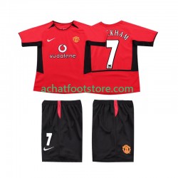Maillot Manchester United BECKHAM 7 Rétro Domicile Tenue pour Enfant 2010 1999 Manche Courte