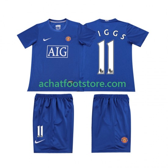 Maillot Manchester United GIGGS 11 Rétro Extérieur Tenue pour Enfant 2008 Manche Courte