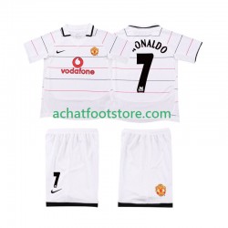 Maillot Manchester United Cristiano Ronaldo 7 Rétro Domicile Tenue pour Enfant 2008 1998 Manche Courte