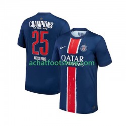 Maillot Paris Saint-Germain Champion Domicile Tenue pour Homme 2024-2025 Manche Courte