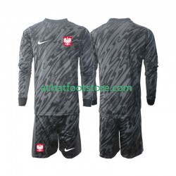 Maillot Pologne Gardien Extérieur Tenue pour Enfant 2024 Manche Longue Maillot Pologne Gardien Extérieur Tenue pour Enfant 2024 Manche Longue