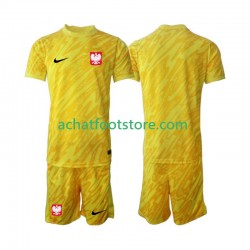 Maillot Pologne Gardien Domicile Tenue pour Enfant 2024 Manche Courte Maillot Pologne Gardien Domicile Tenue pour Enfant 2024 Manche Courte