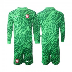 Maillot Pologne Gardien 3ème Tenue pour Enfant 2024 Manche Longue Maillot Pologne Gardien 3ème Tenue pour Enfant 2024 Manche Longue
