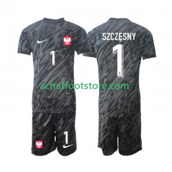Maillot Pologne Szczesny 1 Gardien Extérieur Tenue pour Enfant 2024 Manche Courte Maillot Pologne Szczesny 1 Gardien Extérieur Tenue pour Enfant 2024 Manche Courte