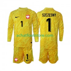 Maillot Pologne Szczesny 1 Gardien Domicile Tenue pour Enfant 2024 Manche Longue Maillot Pologne Szczesny 1 Gardien Domicile Tenue pour Enfant 2024 Manche Longue