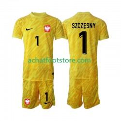 Maillot Pologne Szczesny 1 Gardien Domicile Tenue pour Enfant 2024 Manche Courte Maillot Pologne Szczesny 1 Gardien Domicile Tenue pour Enfant 2024 Manche Courte