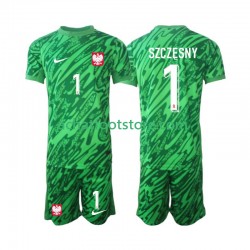Maillot Pologne Szczesny 1 Gardien 3ème Tenue pour Enfant 2024 Manche Courte Maillot Pologne Szczesny 1 Gardien 3ème Tenue pour Enfant 2024 Manche Courte