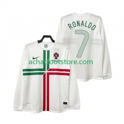 Maillot Portugal Cristiano Ronaldo 7 Rétro Extérieur Tenue pour Homme 2012 Manche Longue