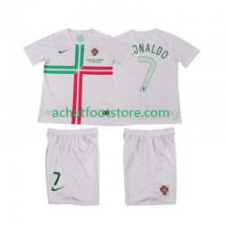 Maillot Portugal Cristiano Ronaldo 7 Rétro Extérieur Tenue pour Enfant 2012 Manche Courte